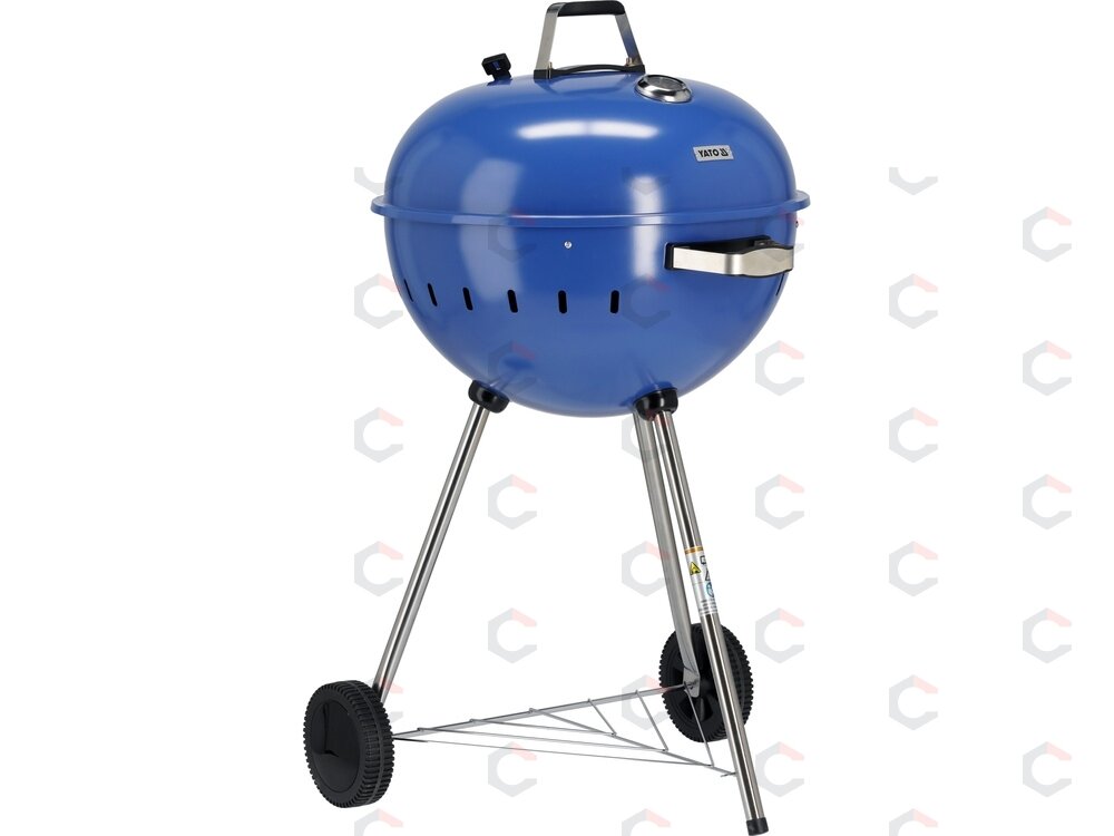 Apvali kepsninė / grilis | 54 cm | mėlynas (YG-20302) 2 Apvali kepsninė / grilis | 54 cm | mėlynas (YG-20302) 2