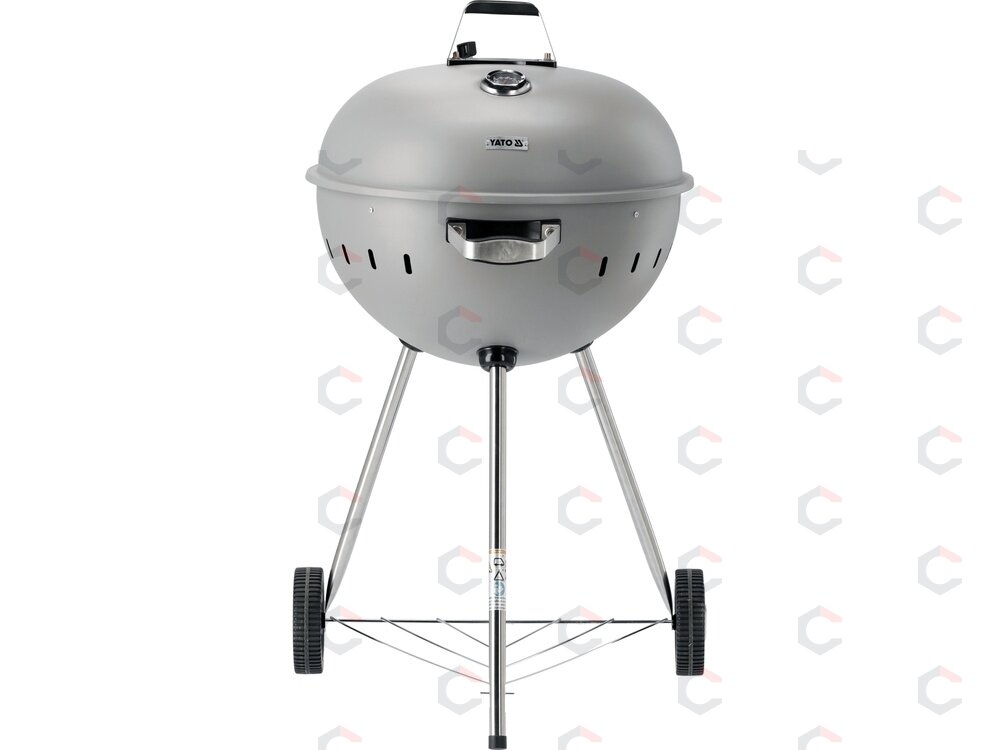Apvali kepsninė / grilis | Ø 54 cm, pilka | ant ratukų (YG-20301) 1 Apvali kepsninė / grilis | Ø 54 cm, pilka | ant ratukų (YG-20301) 1