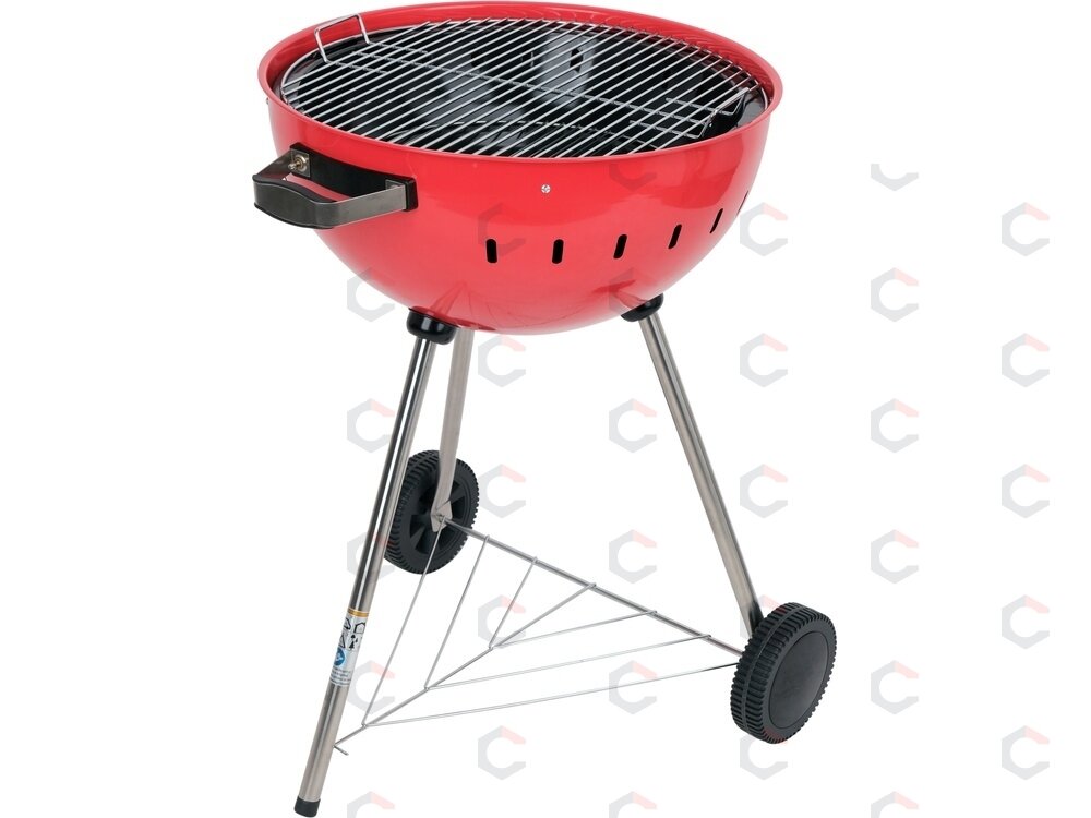 Apvali kepsninė / grilis | XXL grotelės 54 cm, raudona (YG-20304) 5