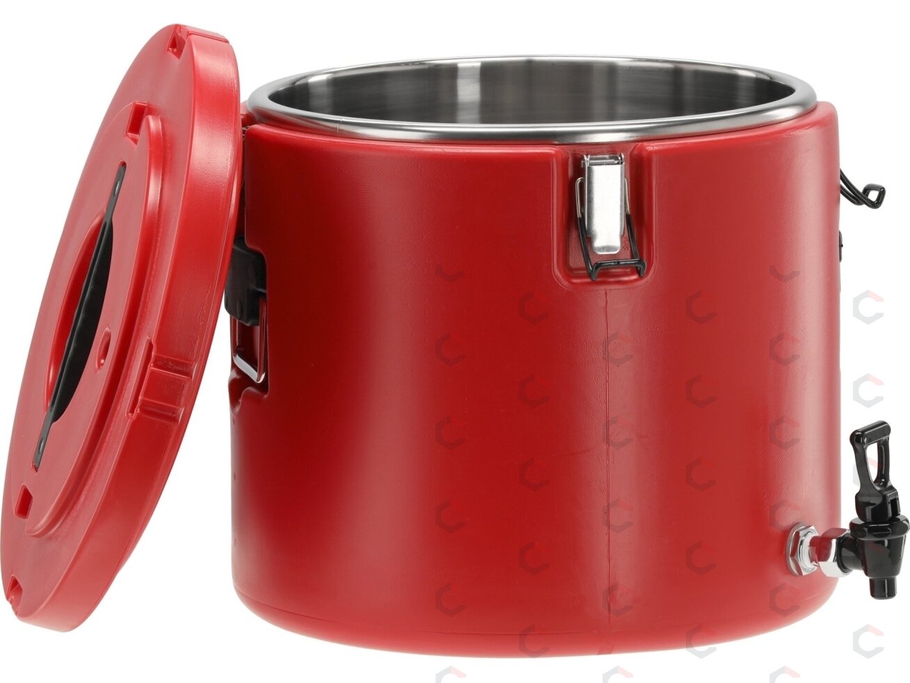 Termosas maisto transportavimui apvalus | su čiaupu | 30l (YG-09233) Termosas maisto transportavimui apvalus | su čiaupu | 30l (YG-09233)