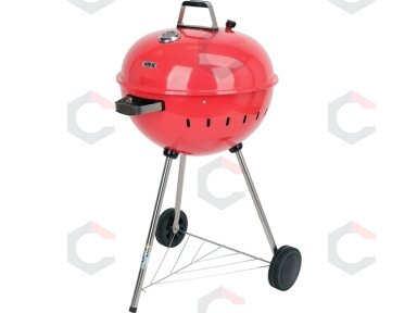 Apvali kepsninė / grilis | XXL grotelės 54 cm, raudona (YG-20304)