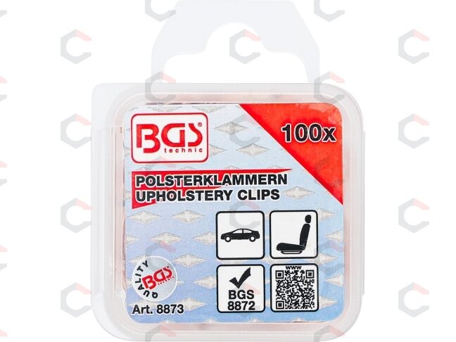 Apmušalų klipsai | 100 vnt. (8873) 2 Apmušalų klipsai | 100 vnt. (8873) 2