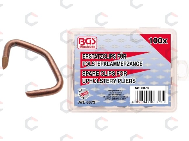 Apmušalų klipsai | 100 vnt. (8873) 3 Apmušalų klipsai | 100 vnt. (8873) 3