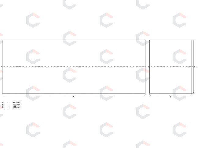Apsauginis blokas | auto keltuvams | 340 x 130 x 100 mm (7011) 1