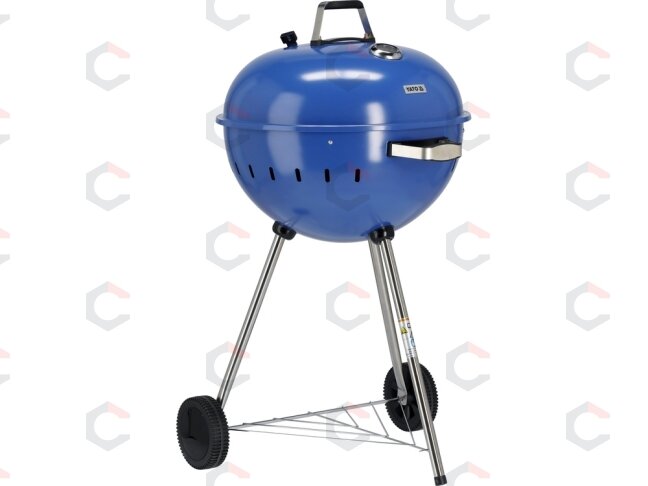Apvali kepsninė / grilis | 54 cm | mėlynas (YG-20302) 2 Apvali kepsninė / grilis | 54 cm | mėlynas (YG-20302) 2