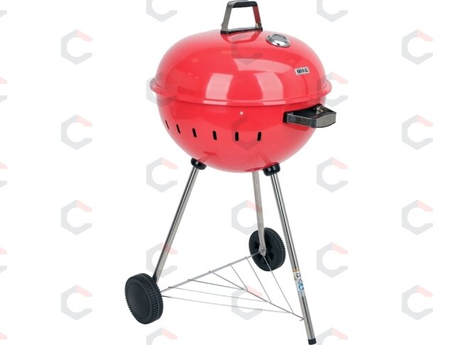Apvali kepsninė / grilis | XXL grotelės 54 cm, raudona (YG-20304) 2