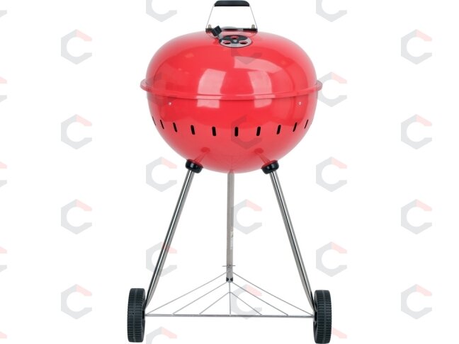 Apvali kepsninė / grilis | XXL grotelės 54 cm, raudona (YG-20304) 3