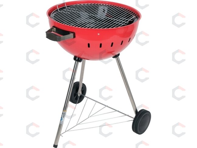 Apvali kepsninė / grilis | XXL grotelės 54 cm, raudona (YG-20304) 5