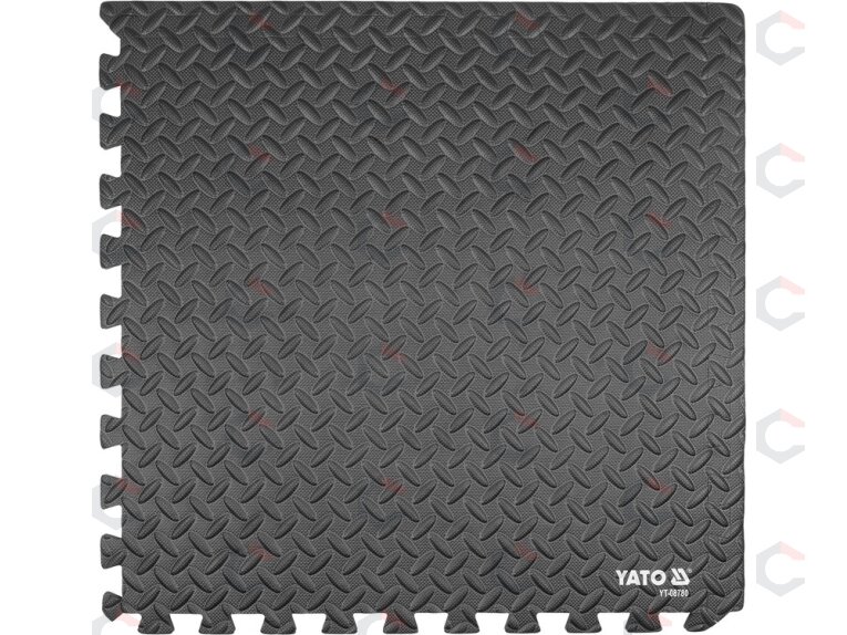 Apsauginis kilimėlis automobilių dirbtuvėms ar treniruoklių salei | 6 vnt / 60x60 cm (YT-08780) 2 Apsauginis kilimėlis automobilių dirbtuvėms ar treniruoklių salei | 6 vnt / 60x60 cm (YT-08780) 2