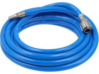 Pneumatinė PVC žarna su greitosiomis jungtimis, 8 mm, 5 m YATO (YT-24219)