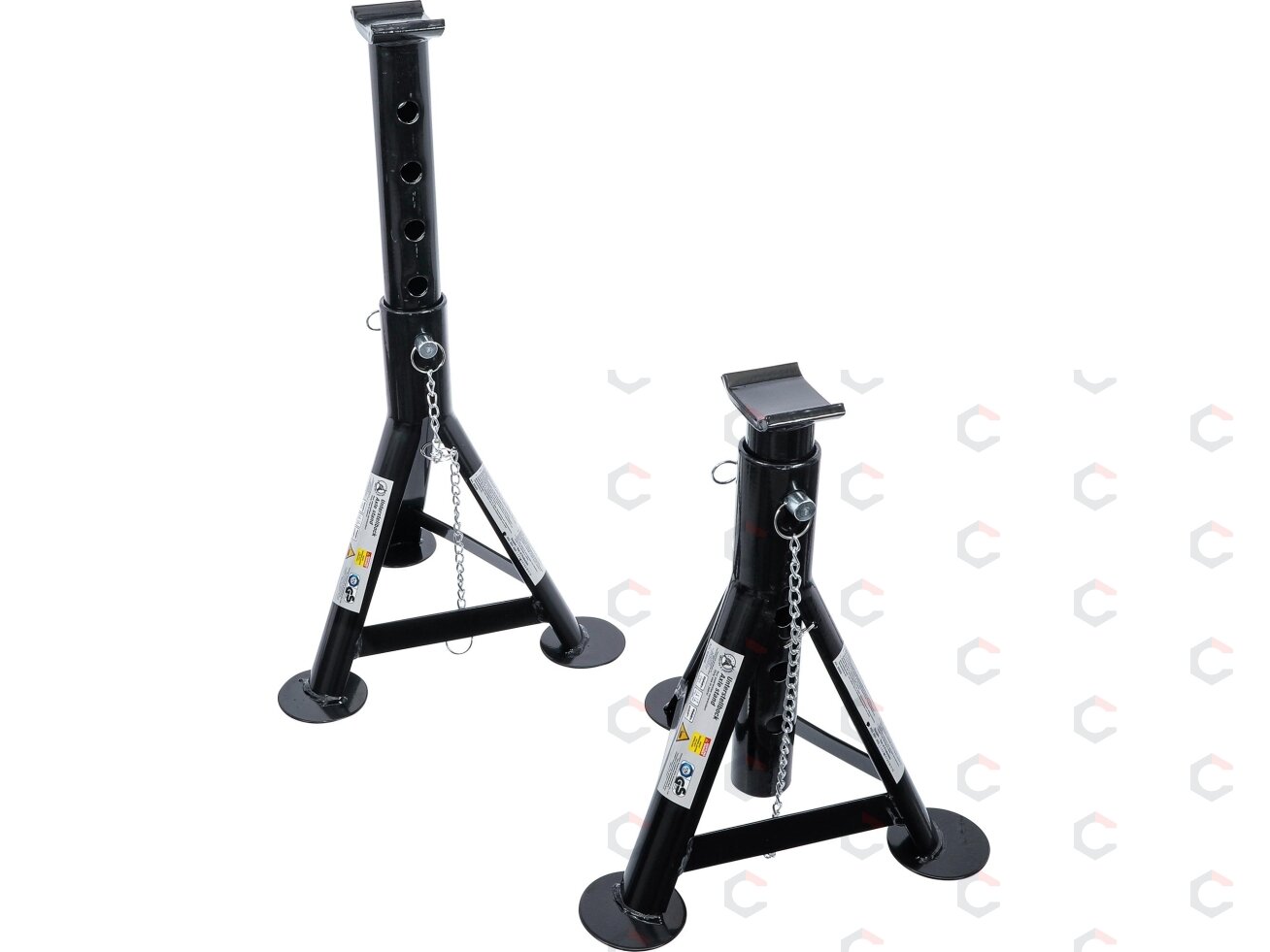 Ašių stovai | Keliamoji galia 1500 kg | eiga 322 - 490 mm | 2 vnt. (93002)
