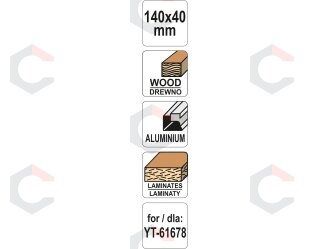 Ašmenys dildei gipso kartonui 140 mm (YT-61679) 3 Ašmenys dildei gipso kartonui 140 mm (YT-61679) 3