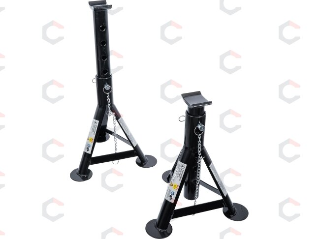 Ašių stovai | Keliamoji galia 1500 kg | eiga 322 - 490 mm | 2 vnt. (93002) Ašių stovai | Keliamoji galia 1500 kg | eiga 322 - 490 mm | 2 vnt. (93002)