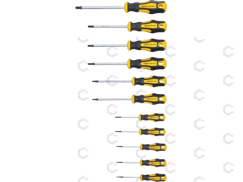 Atsuktuvų rinkinys | T-Star su skyle (Torx) | T6-T40 | 11 vnt. (7845) 2