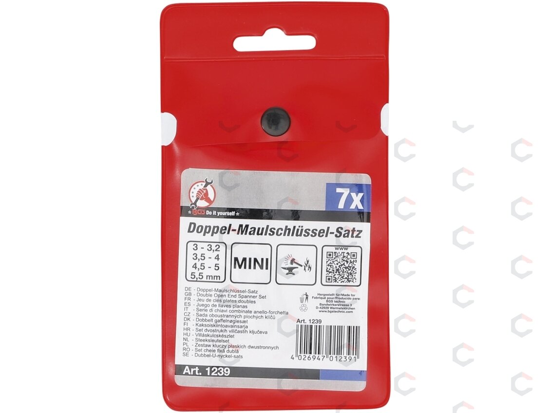 Atvirų raktų rinkinys mažais numeriais rinkinys | mini versija | 3-5,5 mm | 7 vnt. (1239) 2 Atvirų raktų rinkinys mažais numeriais rinkinys | mini versija | 3-5,5 mm | 7 vnt. (1239) 2