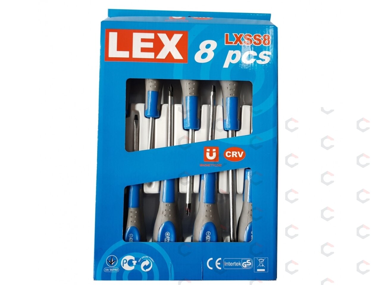 Atsuktuvų rinkinys | plokšti / kryžminiai | 8 vnt. (LXSS8) 1 Atsuktuvų rinkinys | plokšti / kryžminiai | 8 vnt. (LXSS8) 1