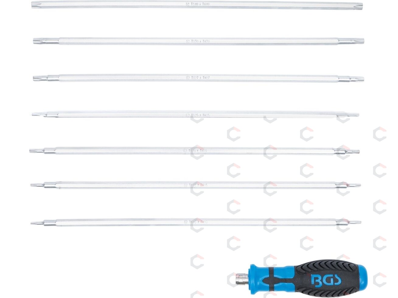 Atsuktuvų rinkinys su keičiamomis mentėmis – Torx / Torx su skyle – 8 vnt. (2326) 1