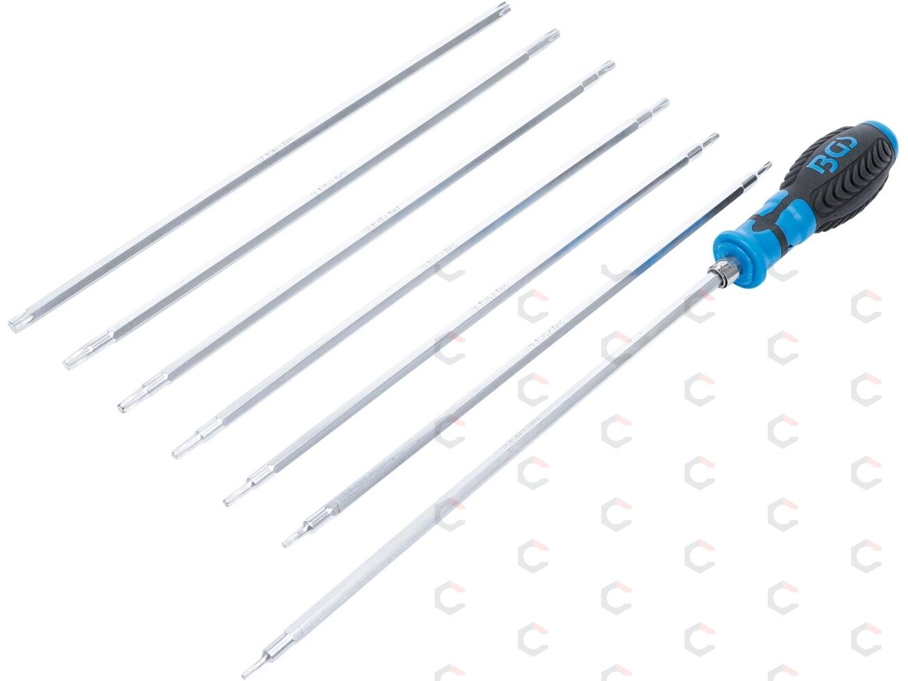 Atsuktuvų rinkinys su keičiamomis mentėmis – Torx / Torx su skyle – 8 vnt. (2326)