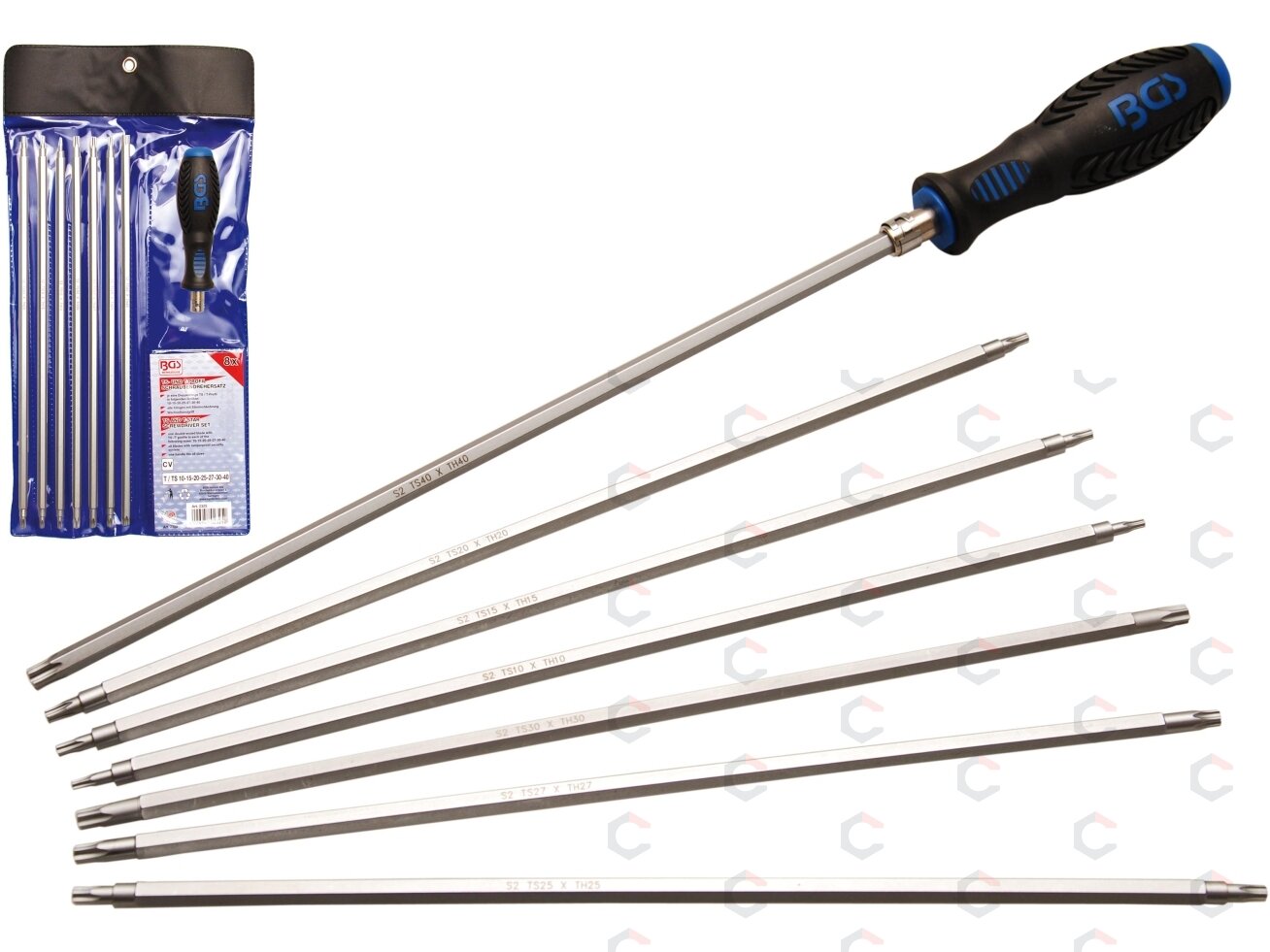 TORX ir TORX Plus atsuktuvų rinkinys | T10–T40 | 8 vnt. (2325) 1
