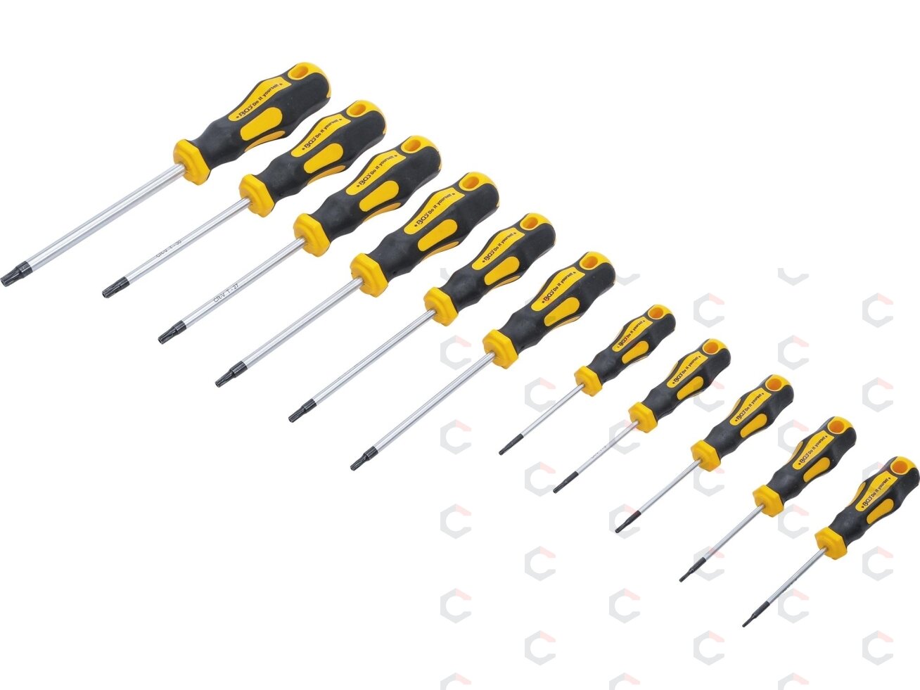 Atsuktuvų rinkinys | T-Star su skyle (Torx) | T6-T40 | 11 vnt. (7845)
