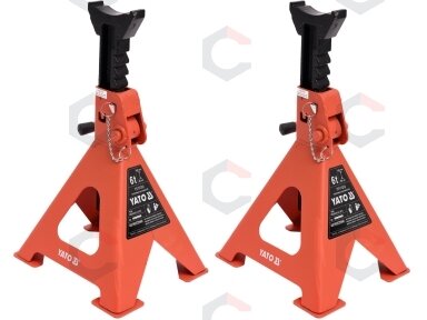 Atrama automobiliui 6 t | 382-600 mm | 2 vnt. (YT-17312) Atrama automobiliui 6 t | 382-600 mm | 2 vnt. (YT-17312)