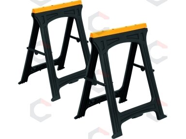Sulankstomos darbinės atramos | 2 vnt. | 75 kg (29400) Sulankstomos darbinės atramos | 2 vnt. | 75 kg (29400)