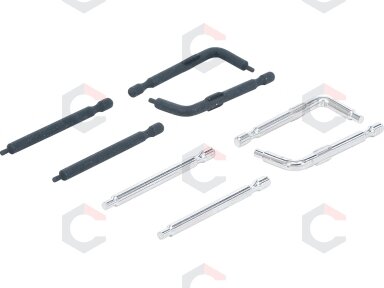 Atsarginiai antgaliai skirti žiedinių replių žnyplėms | 4 poros | BGS 8831-1 (8831-2) Atsarginiai antgaliai skirti žiedinių replių žnyplėms | 4 poros | BGS 8831-1 (8831-2)