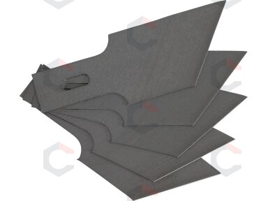 Atsarginių grandiklių ašmenų rinkinys, skirtas BGS 364 | 0,6 x 16 mm x 53° | 5 vnt. (364-16x53) Atsarginių grandiklių ašmenų rinkinys, skirtas BGS 364 | 0,6 x 16 mm x 53° | 5 vnt. (364-16x53)