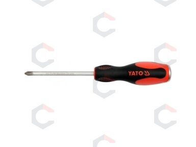 Atsuktuvas kalamas kryžminis PH3x250 mm (YT-2712) Atsuktuvas kalamas kryžminis PH3x250 mm (YT-2712)