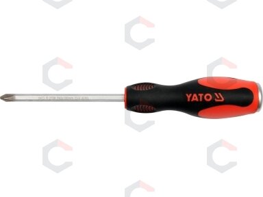 Atsuktuvas kalamas kryžminis PH3x250 mm (YT-2712) Atsuktuvas kalamas kryžminis PH3x250 mm (YT-2712)