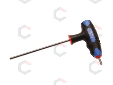 Atsuktuvas su T-rankenėle ir šonine geležte | hex šešiakampis 4 mm (4010-4) Atsuktuvas su T-rankenėle ir šonine geležte | hex šešiakampis 4 mm (4010-4)