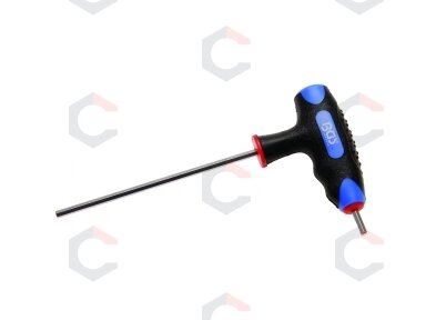 Atsuktuvas su T-rankenėle ir šonine geležte | hex šešiakampis 4 mm (4010-4) Atsuktuvas su T-rankenėle ir šonine geležte | hex šešiakampis 4 mm (4010-4)