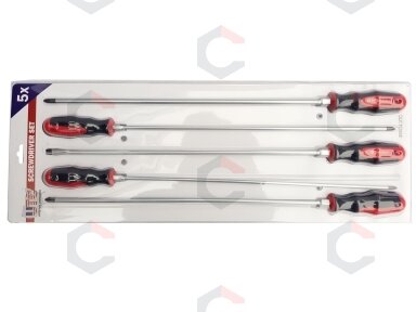 Atsuktuvų rinkinys | ilgas tipas | 450 mm | PH / PZ / SL | 5 vnt. (SK5024) Atsuktuvų rinkinys | ilgas tipas | 450 mm | PH / PZ / SL | 5 vnt. (SK5024)