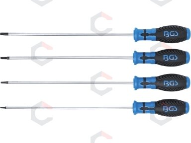 Atsuktuvų rinkinys | ilgas tipas | T-star (Torx) T15 - T30 | 4 vnt. (4943)