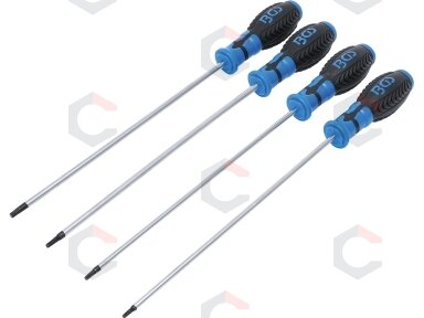 Atsuktuvų rinkinys | ilgas tipas | T-star (Torx) T15 - T30 | 4 vnt. (4943)