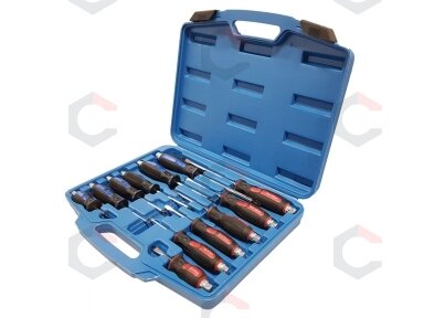 Atsuktuvų rinkinys | kalami | 12 vnt. (SK5013-B) Atsuktuvų rinkinys | kalami | 12 vnt. (SK5013-B)