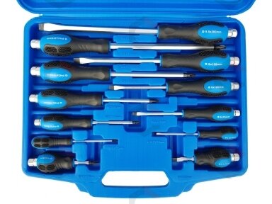 Atsuktuvų rinkinys | kalami | 12 vnt. (SK5013) Atsuktuvų rinkinys | kalami | 12 vnt. (SK5013)