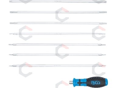 Atsuktuvų rinkinys su keičiamomis mentėmis – Torx / Torx su skyle – 8 vnt. (2326)