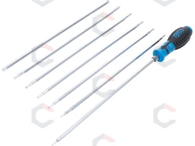 Atsuktuvų rinkinys su keičiamomis mentėmis – Torx / Torx su skyle – 8 vnt. (2326)