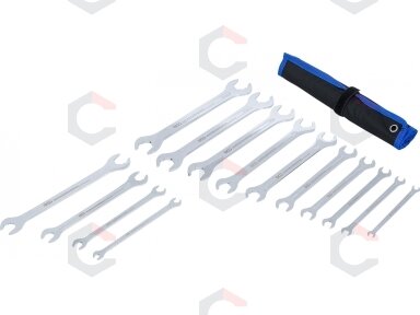 Atvirų terkšlinių veržliarakčių rinkinys | ypač plonas | 6–22 mm / 1/4"–3/4" | 14 vnt. (74584) Atvirų terkšlinių veržliarakčių rinkinys | ypač plonas | 6–22 mm / 1/4"–3/4" | 14 vnt. (74584)