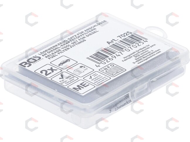 Atleidimo įrankių rinkinys | dyzelinio kuro filtrų jungiamosioms detalėms | Fiat, VAG, Volvo, Jeep, Chrysler (7025) 3 Atleidimo įrankių rinkinys | dyzelinio kuro filtrų jungiamosioms detalėms | Fiat, VAG, Volvo, Jeep, Chrysler (7025) 3