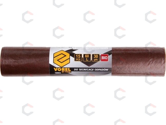 Atliekų maišelis BIO | 60L / 15 vnt. (10003) Atliekų maišelis BIO | 60L / 15 vnt. (10003)