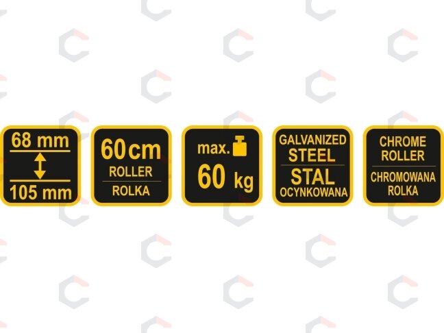 Atraminis / prilaikymo stovas su volu | reguliuojamas aukštis 68–105 cm | 60 kg (29410) 4 Atraminis / prilaikymo stovas su volu | reguliuojamas aukštis 68–105 cm | 60 kg (29410) 4