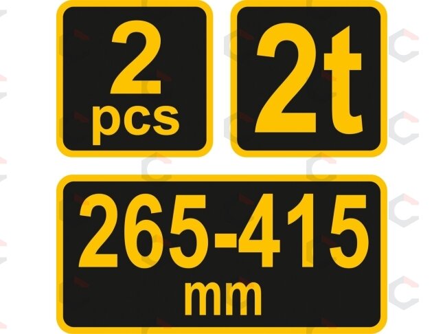 Automobilio atramos | 2T | 265–415 mm | 2 vnt. | Vorel (80307) 4 Automobilio atramos | 2T | 265–415 mm | 2 vnt. | Vorel (80307) 4