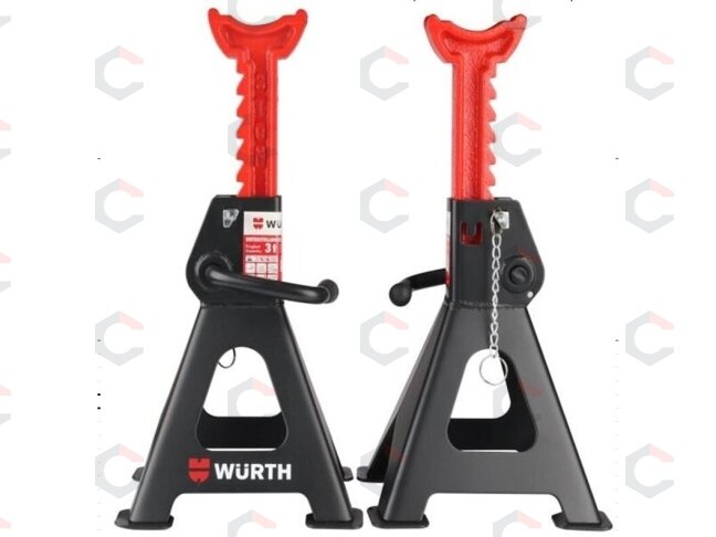 Atramų komplektas 6 t | su padais | 410-610 mm | 2 vnt. (JS6T) 2 Atramų komplektas 6 t | su padais | 410-610 mm | 2 vnt. (JS6T) 2