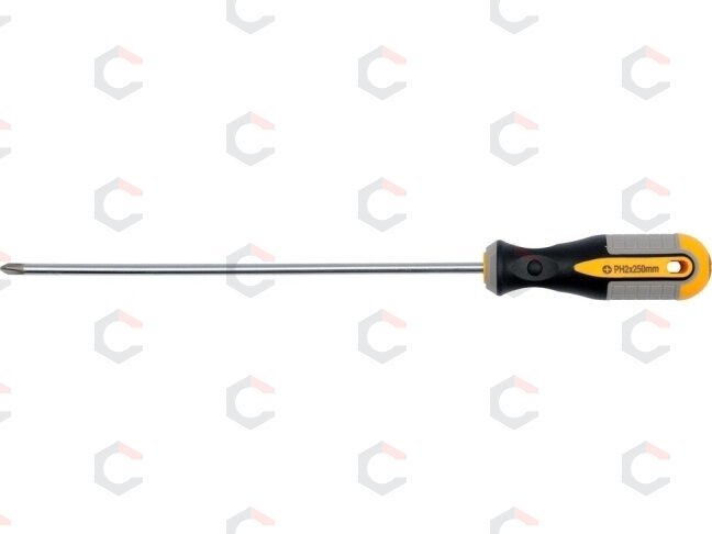 Atsuktuvas kryžminis Cr-V, PH1x250 mm (60922) Atsuktuvas kryžminis Cr-V, PH1x250 mm (60922)