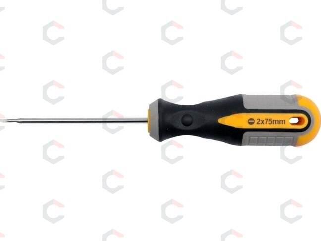 Atsuktuvas plokščias Cr-V, 2x75 mm (60912) Atsuktuvas plokščias Cr-V, 2x75 mm (60912)