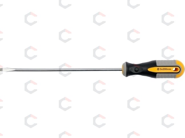 Atsuktuvas plokščias Cr-V, 5x200 mm (60916) Atsuktuvas plokščias Cr-V, 5x200 mm (60916)
