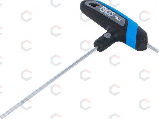 Atsuktuvas su T formos rankena | vidinis šešiakampis | 3 mm (7603) Atsuktuvas su T formos rankena | vidinis šešiakampis | 3 mm (7603)