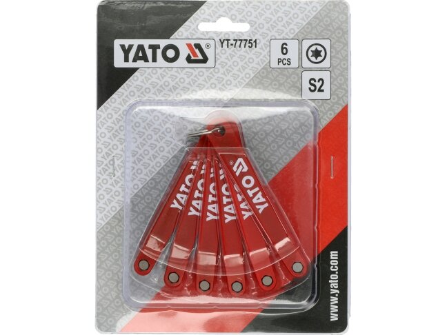 Žemo profilio Torx atsuktuvų rinkinys | T10–T30 | 6 vnt. (YT-77751) 4 Žemo profilio Torx atsuktuvų rinkinys | T10–T30 | 6 vnt. (YT-77751) 4